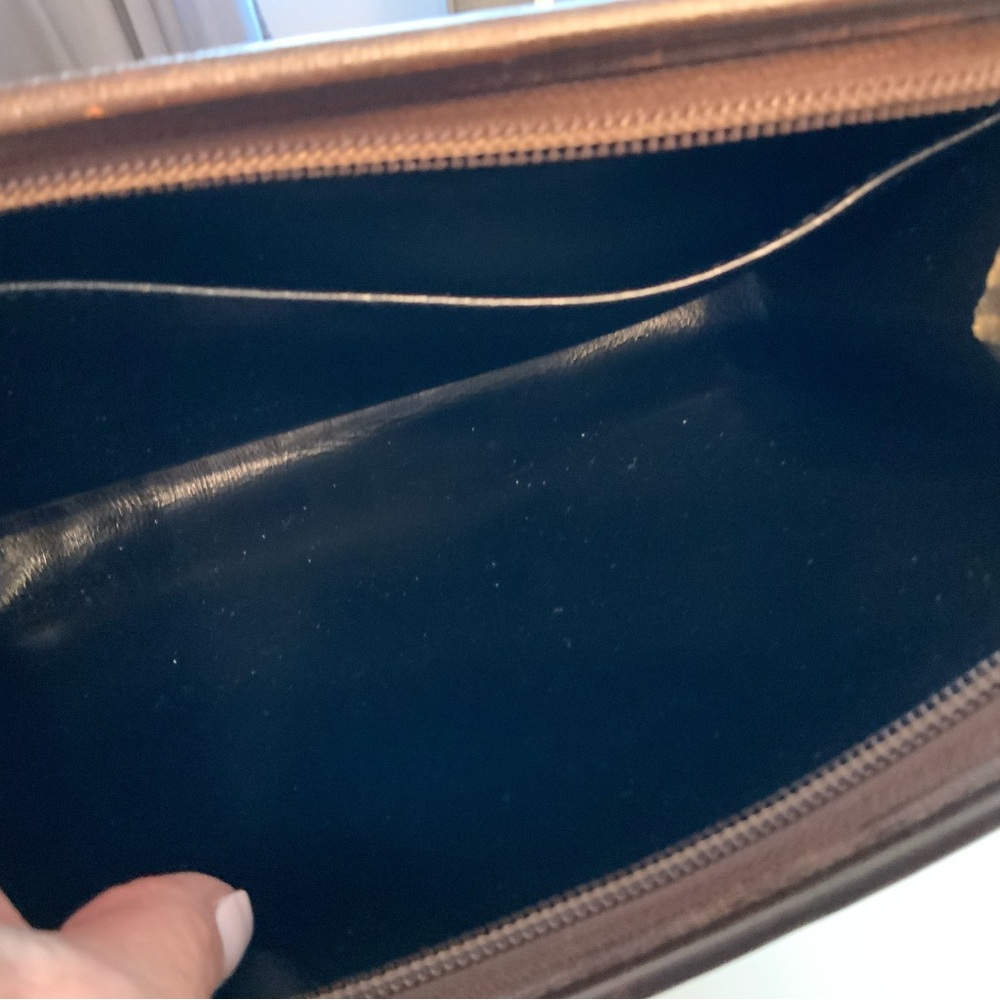Burberry Tan Plaid Clutch Bag - Picture 8 of 11